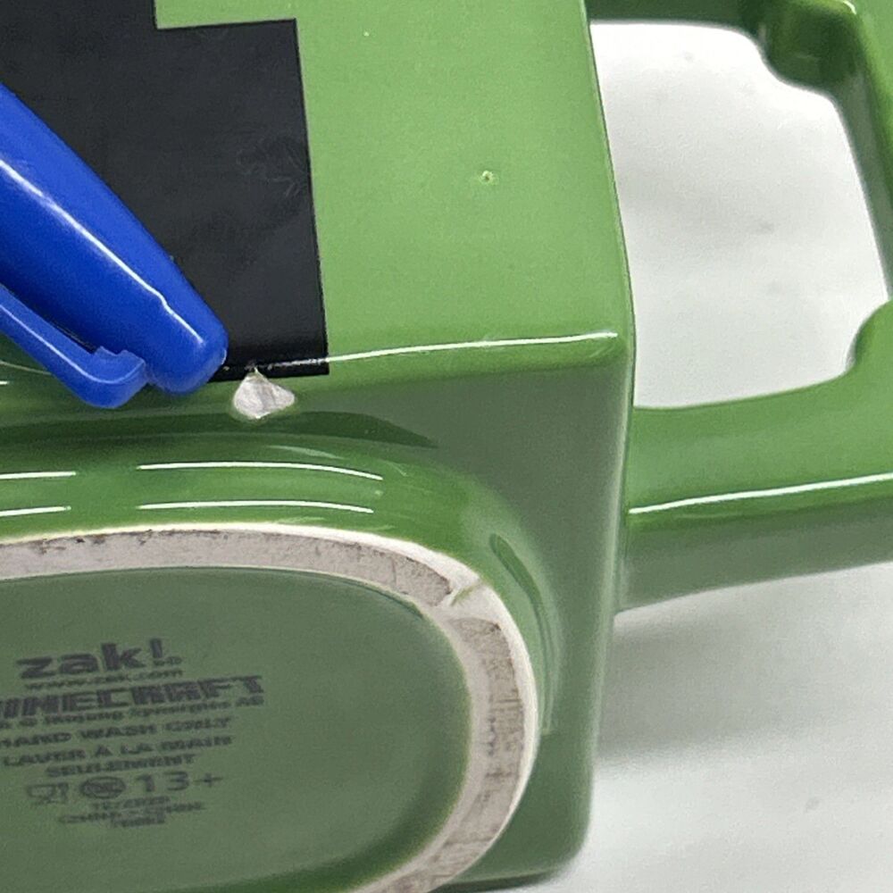 Minecraft Creeper Ceramic Face Mug Tea Coffee Game Green Cup Mojang Jinx 8oz - Picture 8 of 8